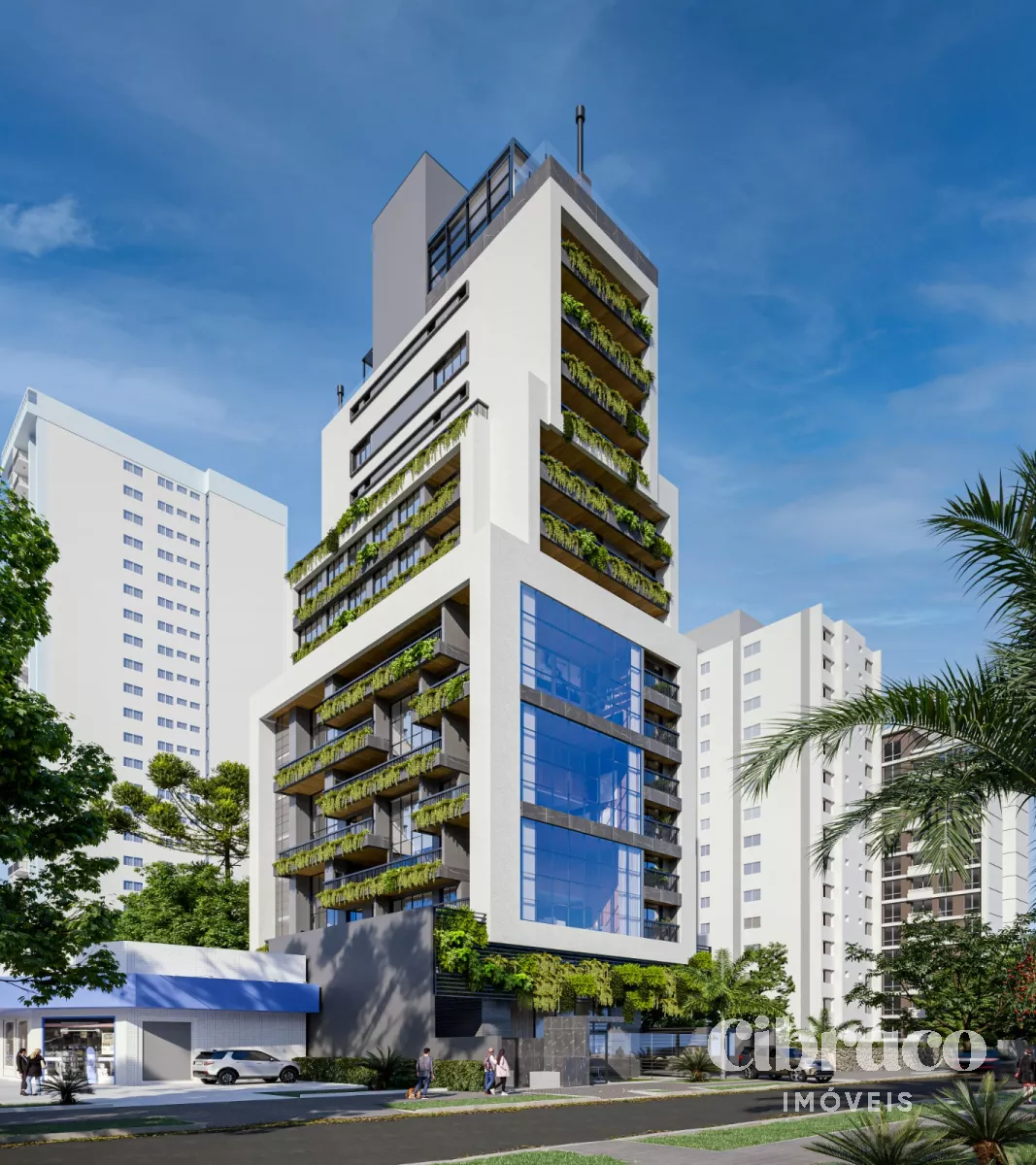 Apartamento com 2 quartos no bairro Batel, próximo a Praça do Japão
