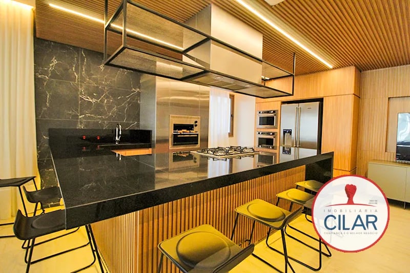 Imobiliária Cilar Vende Apartamento Duplex, 2 Suítes, 3 vagas, no Batel com 205,79m², Ref. 100836.001-CILAR