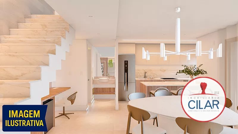 Imobiliária Cilar Vende Apartamento Duplex, 2 Suítes, 3 vagas, no Batel com 205,79m², Ref. 100836.001-CILAR