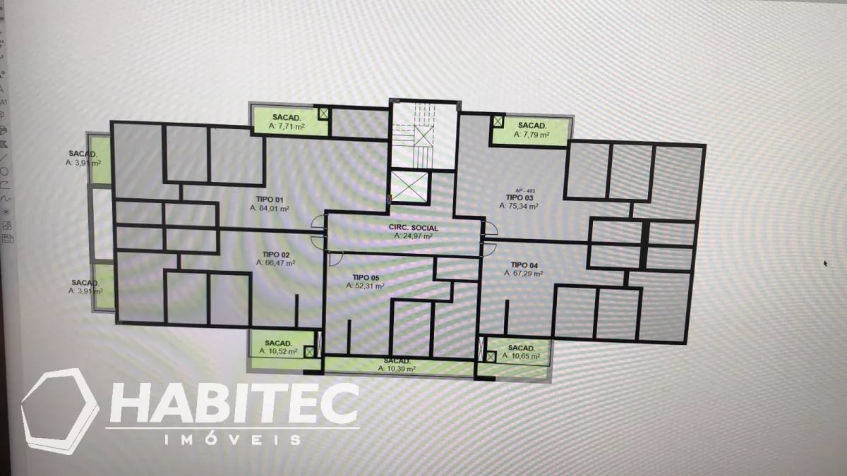 Apartamento com 3 quartos no Fanny Residencial Verona - 2306 - HABITEC