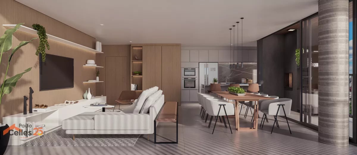 Apartamento N.A.U no Juvevê com 3 suítes e 2 vagas