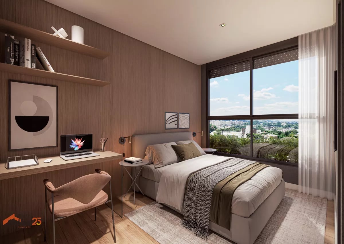 Apartamento de alto padrão no Juvevê com 3 suítes e 2 vagas