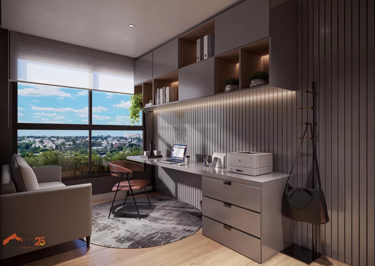 Apartamento de alto padrão no Juvevê com 3 suítes e 2 vagas