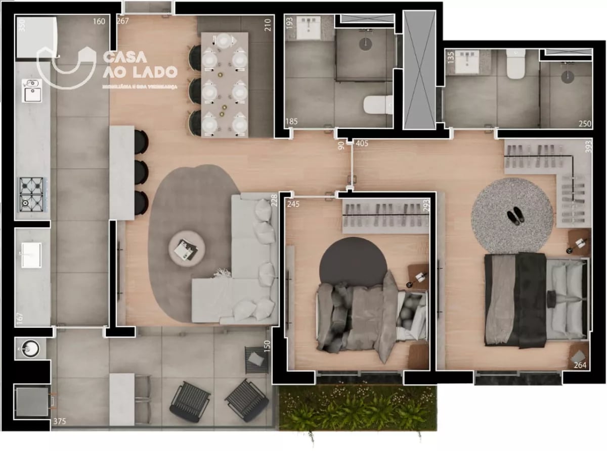 Apartamento 82m² com 3 quartos - Boa Vista - Curitiba/PR