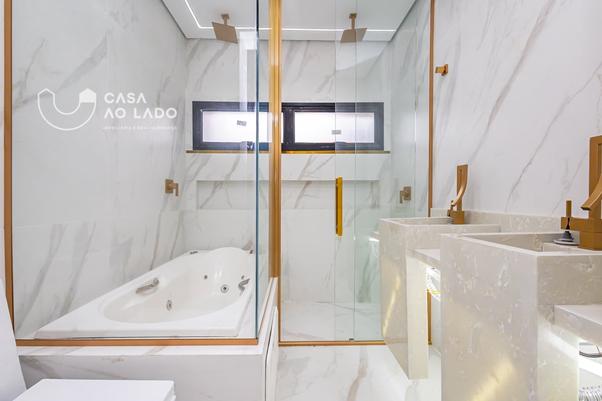 Casa nova com 4 vagas, hidromassagem, espaço gourmet, suíte com closet e home office no Umbará, Curitiba