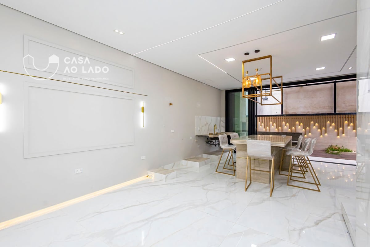 Casa nova com 4 vagas, hidromassagem, espaço gourmet, suíte com closet e home office no Umbará, Curitiba