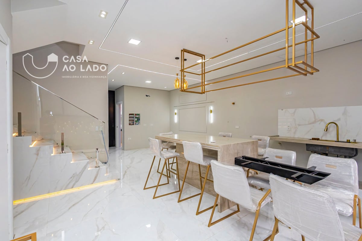 Casa nova com 4 vagas, hidromassagem, espaço gourmet, suíte com closet e home office no Umbará, Curitiba