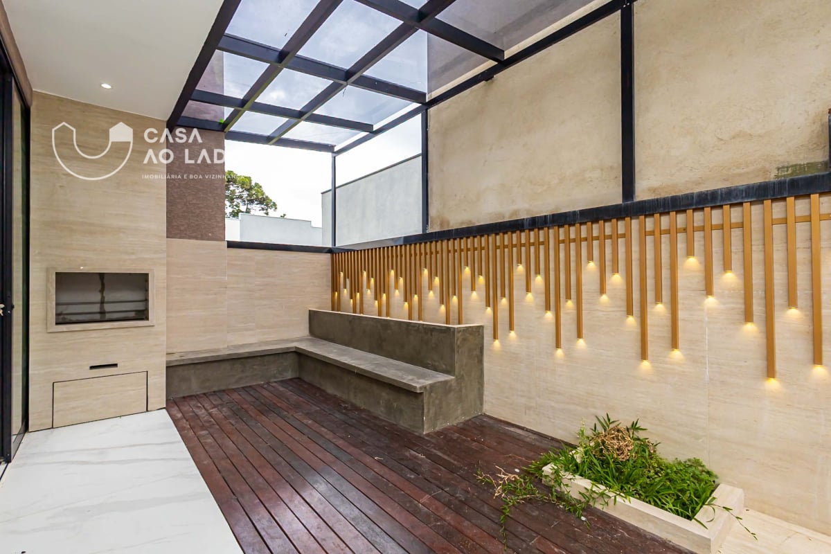 Casa nova com 4 vagas, hidromassagem, espaço gourmet, suíte com closet e home office no Umbará, Curitiba