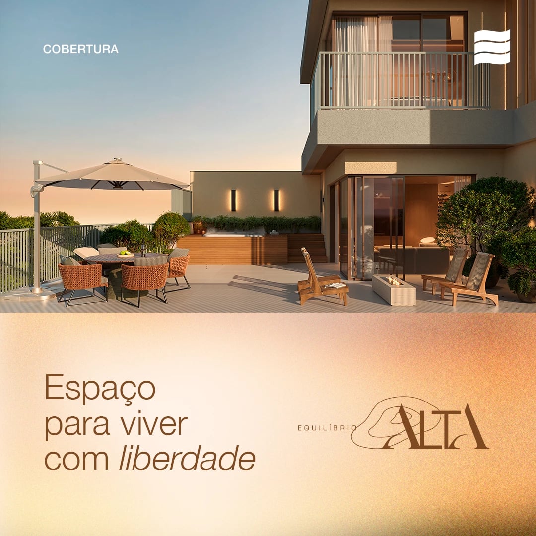 Alta Equilíbrio. Apartamentos com 2 e 3 quartos.