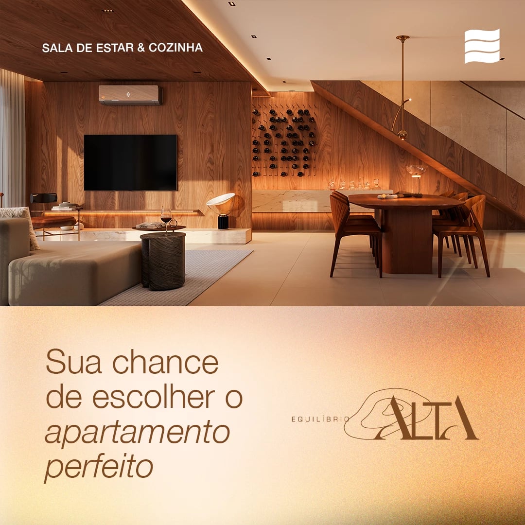 Alta Equilíbrio. Apartamentos com 2 e 3 quartos.