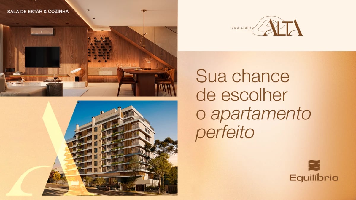 Alta Equilíbrio. Apartamentos com 2 e 3 quartos.